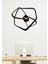 Fiyonk Metal Siyah Duvar Saati - Ev / Ofis Saati - Saat - 60 X 55 Cm 3