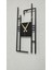 Carisma Metal Siyah Dikdörtgen Duvar Saati - Ev / Ofis Saati - Saat - 50 X 22 Cm 4