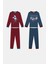 Erkek Çocuk Curling Bunny 2li Çok Renkli Pijama Takımı 1