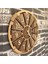 Ahşap Duvar Saati Hasır Detaylı 1