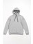 Kadın Uzun Kol Kapşonlu Basic Sweatshirt Hoodie - Gri 1