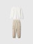 Erkek Bebek Kırık Beyaz Brannan Bear Işlemeli Mix And Match Kargo Outfit Set 2