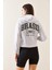 Gri Kapüşonlu & Baskılı Sweatshirt 5YXK8-48911-03 5