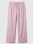 Kadın Pembe Desenli Poplin Pijama Altı 2