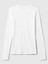 Kadın Beyaz Essential Sıfır Yaka T-Shirt 2