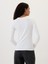 Kadın Beyaz Essential Sıfır Yaka T-Shirt 5
