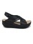 Ortopedik Siyah Kadın Sandalet 2