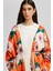 Çiçek Desenli Püskül Detaylı Kimono 4