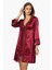 Nazikendam Pierre Cardin 6'lı Saten Gecelik Sabahlık Çeyiz Seti 6010 Bordo 1