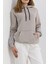 Kanguru Cep Oversize Sweat Bej - 3080.275. 1