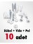 Korniş Montaj Seti Dübel + Vida + Pul (10 Adet) 1