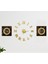 Büyük Boy 3d Roma Gold Duvar Saati Ve Uv Tablo Set 4