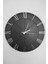 - Trend Lines Siyah & Gümüş Duvar Saati - 50 x 50 cm 2