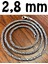 Erkek Gümüş Zincir, 2.8 mm, Yuvarlak Model, Şık ve Dayanıklı Takı, Ayar: 925 1