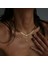 Serenay • Leyla • Altın Tasarım 18 K Altın Kaplama Ikili Set 925 Ayar Gümüş Kolye 1