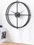 Ispanyol Ve Iskandinav Tarzı 60 cm Siyah, Ferforje Metal Minimalist Duvar Saati 1
