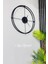 Ispanyol Ve Iskandinav Tarzı 60 cm Siyah, Ferforje Metal Minimalist Duvar Saati 2