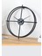 Ispanyol Ve Iskandinav Tarzı 60 cm Siyah, Ferforje Metal Minimalist Duvar Saati 5