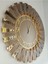Güneş Golden Latin Bronze Model Altın Bronz Renk 85 cm Dekoratif Aynalı Duvar Saati 1