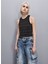 Siyah Kadın Yuvarlak Yaka Standart T-Shirt 8M1610 2