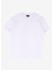 Bisiklet Yaka Düz Beyaz Kadın T-Shirt F4WL-TST0758 1