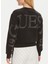 Bisiklet Yaka Desenli Siyah Kadın Sweatshırt Cn Bıg Guess Sweatsh - Cotton Brush 3