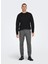 Normal Bel Dar Açık Gri Erkek Chino Pantolon Onsmark Slım Check Pants 9887 Noos 1