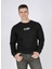 Bisiklet Yaka Siyah Erkek Sweatshırt 251 Lcm 241028 Paul Siyah 2