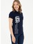 Polo Yaka Lacivert Kadın T-Shirt GOZDE 1