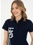 Polo Yaka Lacivert Kadın T-Shirt GOZDE 2