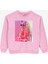 Baskılı Kadın Açık Pembe Sweatshırt BRB4WG-SWT6023 1