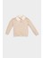 Kız Bebek Çizgili Bebe Yaka İçi Yumuşak Tüylü Sweatshirt D6195A5NS 1