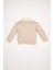 Kız Bebek Çizgili Bebe Yaka İçi Yumuşak Tüylü Sweatshirt D6195A5NS 4