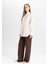Wide Leg Geniş Paça Esnek Belli Bağcıklı Basic Düz Pantolon C5628AX24AU 2