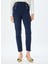 Yüksek Bel Regular Fit Lacivert Kadın Pantolon 5WAK40023UW 3
