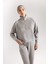 Fit Fermuarlı Dik Yaka Sporcu Sweatshirt D1703AX24AU 3