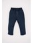 Erkek Bebek 2'li Takım Ayı Baskılı Kapüşonlu Sweatshirt Üst Jean Pantolon Alt D5399A524WN 2