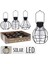 Çok Renkli Fener Solar Metal Lantern 3ASS 1