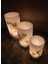 Çok Renkli Mumluk Mimoza Silindir Tealight 3'lü Takım 4
