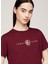 Tommy Jeans Yuvarlak Yaka Nakışlı Bordo Kadın T-Shirt Tjw Reg Crest Lınear Tee Ext 3