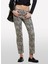 Normal Bel Slim Fit Gri Kadın Pantolon 4ZJSLE03S 3