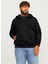 Kapüşon Yaka Siyah Erkek Sweatshırt 12263091_JCOFUSION Sweat Zıp Hood P 1