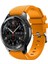 Kordon Kayış Silikon Tırtıklı Turuncu Samsung Galaxy Watch 3 45MM Galaxy Watch 46MM Gear S3 Classic S3 Frontier Galaxy Watch Active Gear S2 Classic ile Uyumlu Ürün 1