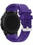 Kordon Kayış Silikon Tırtıklı Mor Watch Gt2 Pro Gt 2e Gt 42MM Gt 46M Gt2 46M Gt2 42M Watch 2 Honor Watch 2 42M Watch Se Watch Gs Pro Magic Watch2 46M Magicwatch 1 Watch Dream ile Uyumlu Ürün 1