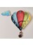 Ahşap Çocuk Odası Sarkaçlı Uçan Balon Duvar Saati 1