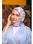 Marrakech Koleksiyon Soft Eşarp Gri Mor 1195-06 1