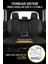 Opel Campo Uyumlu Tam Set Pro Lüks Oto Koltuk Kılıfı Deri ve Kabartmalı Siyah Kumaş 4