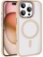 iPhone 16 Pro Max Kılıf Wireless Şarj Özellikli Krom Magsafe Silikon Kapak 1