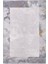 Couture 00891a Gri Mavi Çerçeve Desenli Ipek Halı 1