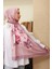 Floral Pamuk Viskon Şal Pembe 3